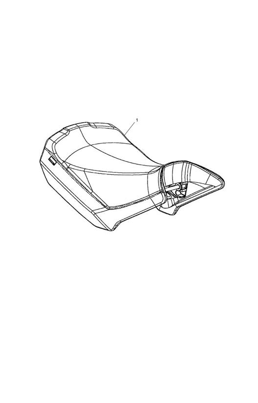 Rider seat, low, assy