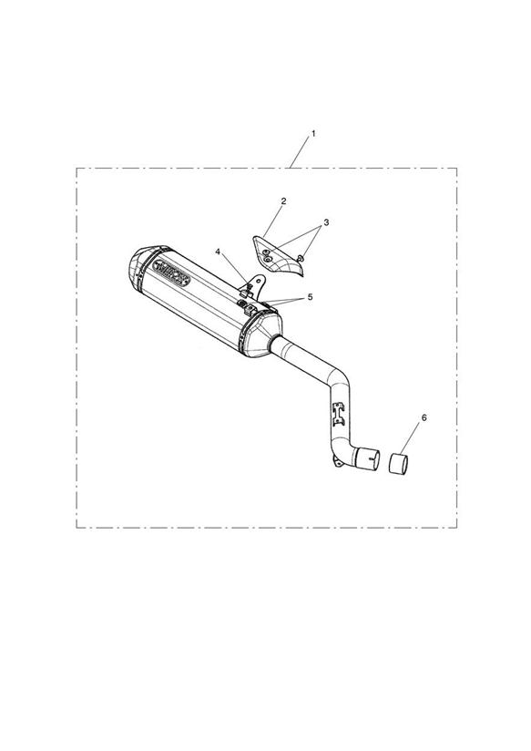 Silencer, slip-on assy, arrow