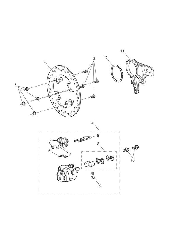 Rear brake & disc