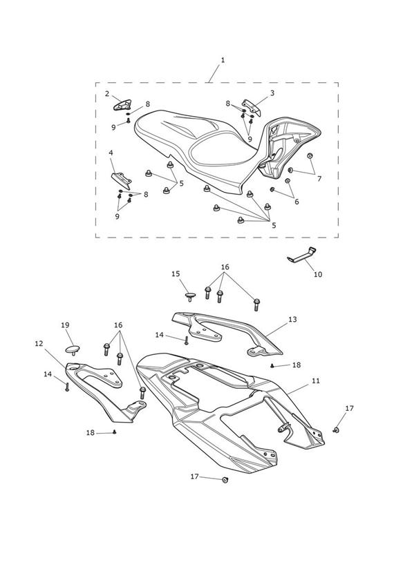 Rear bodywork & seat