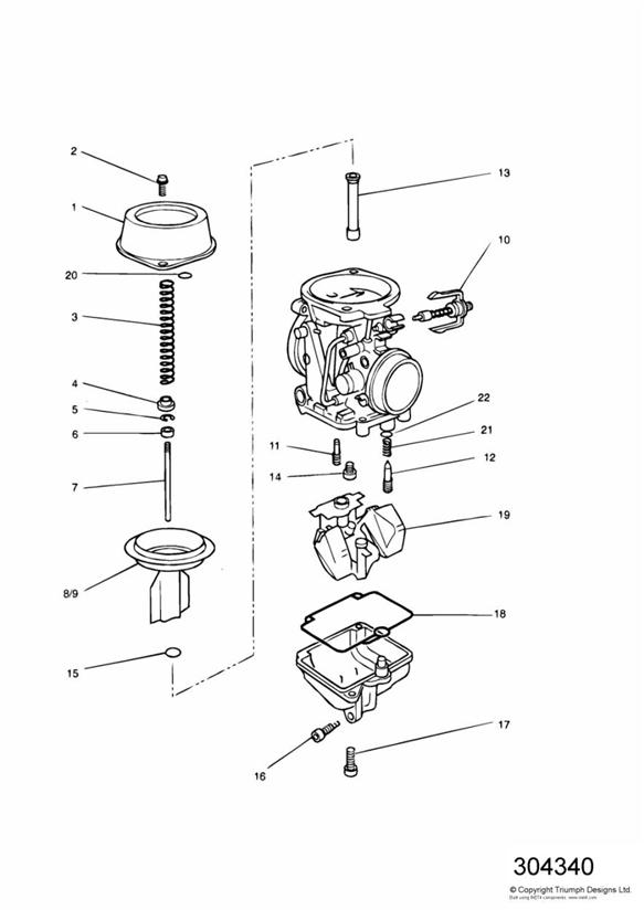 Carburettor parts carburettor assembly t1240750 and t1240630