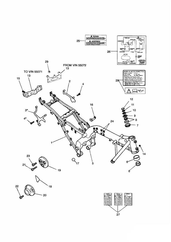 Main frame & fittings