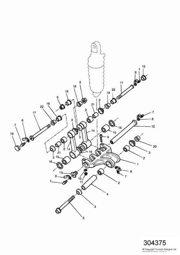 Rear suspension linkage