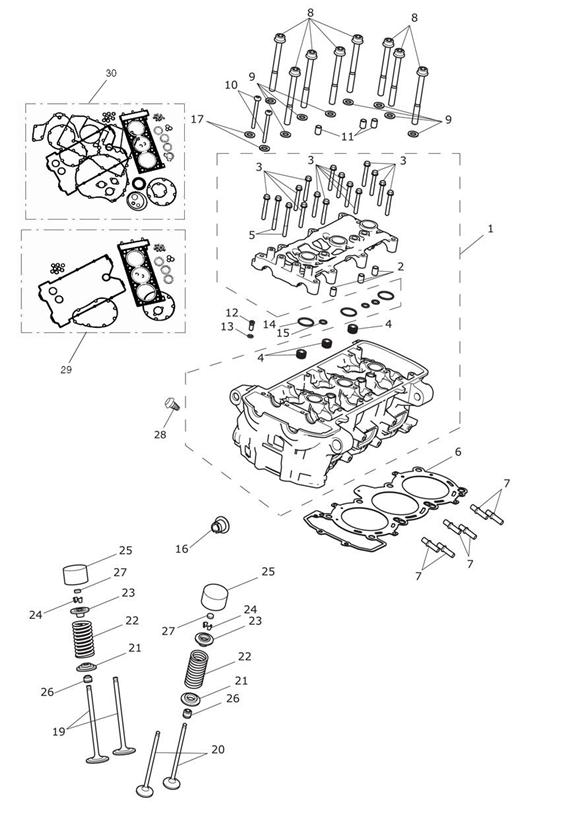 Cylinder head & valves