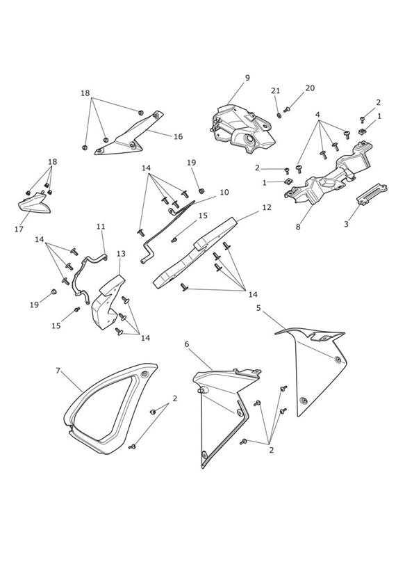 Side fairing infills