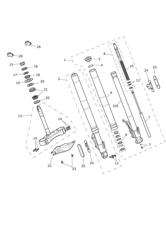 Front forks & yokes