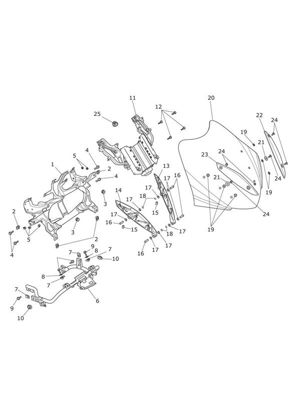 Cockpit subframe & screen