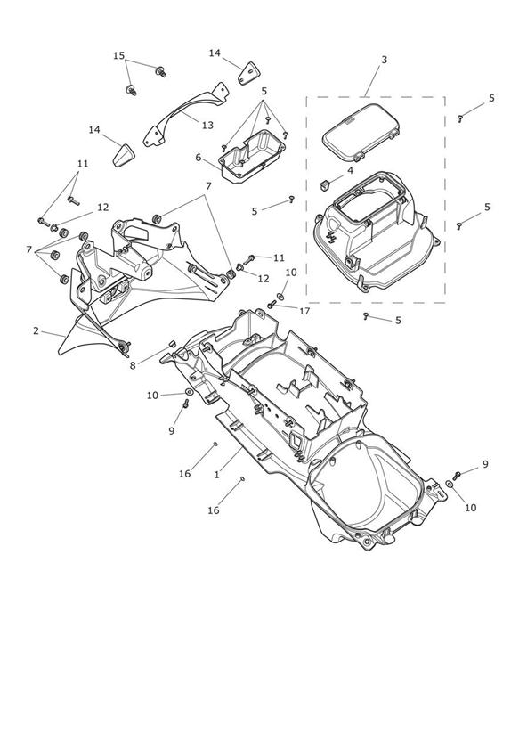 Rear mudguard