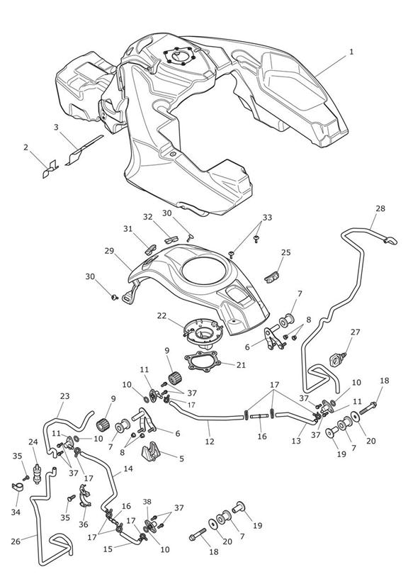 Fuel tank & fittings