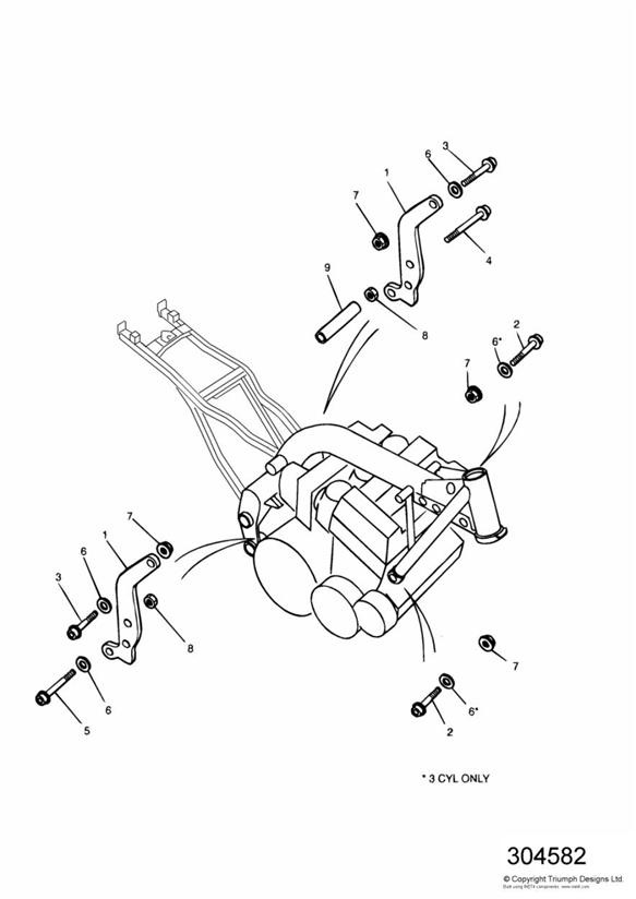 Linkage carrier_engine mounting bolts