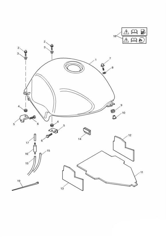 Fuel tank and fittings