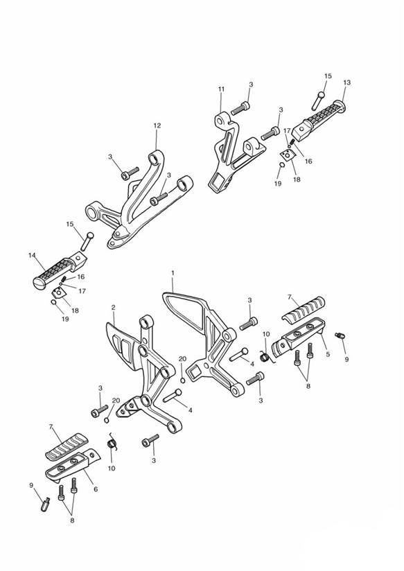 Footrests & mountings