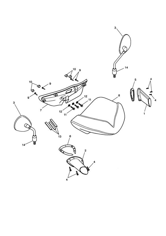 Bodywork - cockpit and mirrors