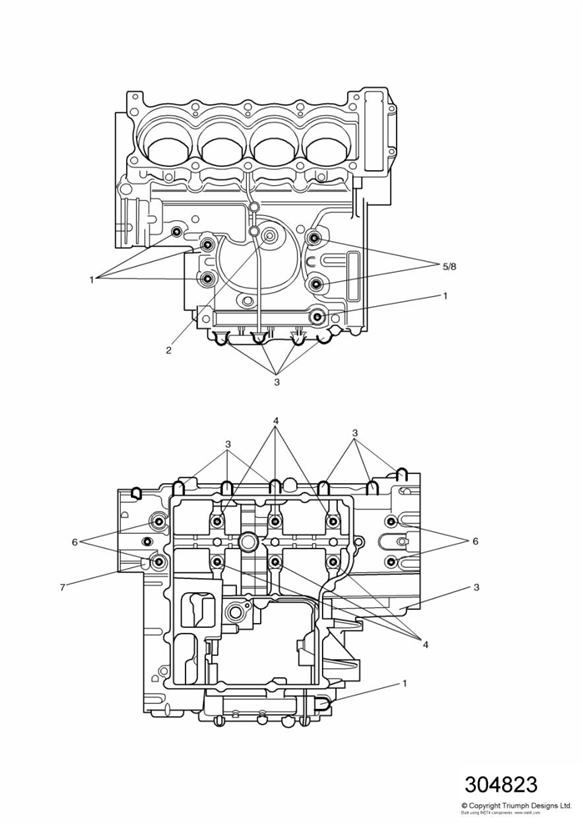 Crankcase fixings