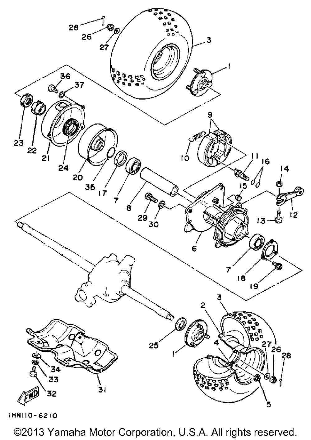 Rear wheel