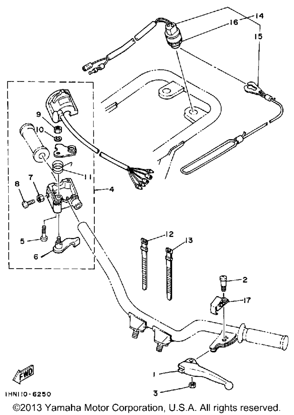 Handle switch lever