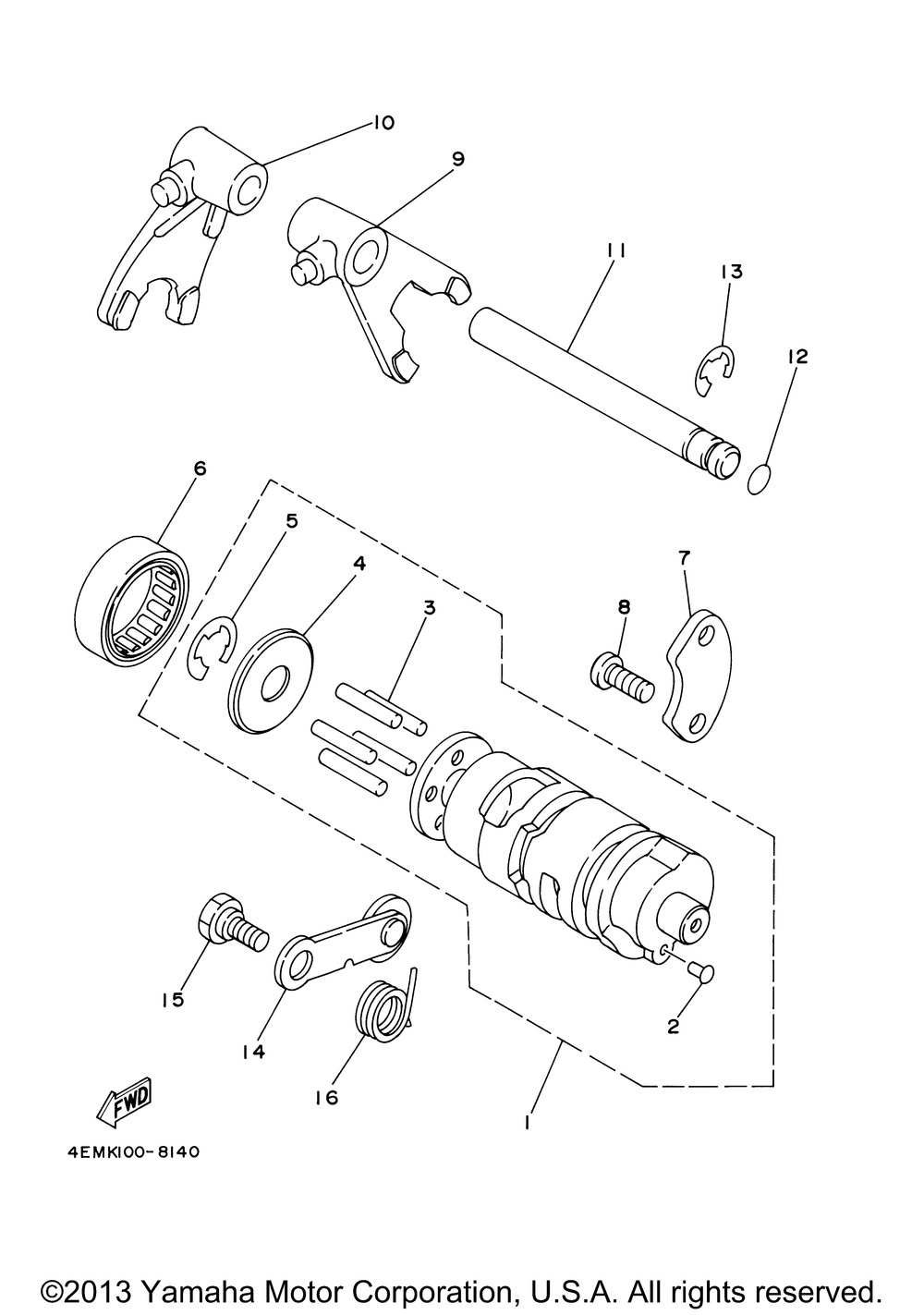 Shift cam - fork