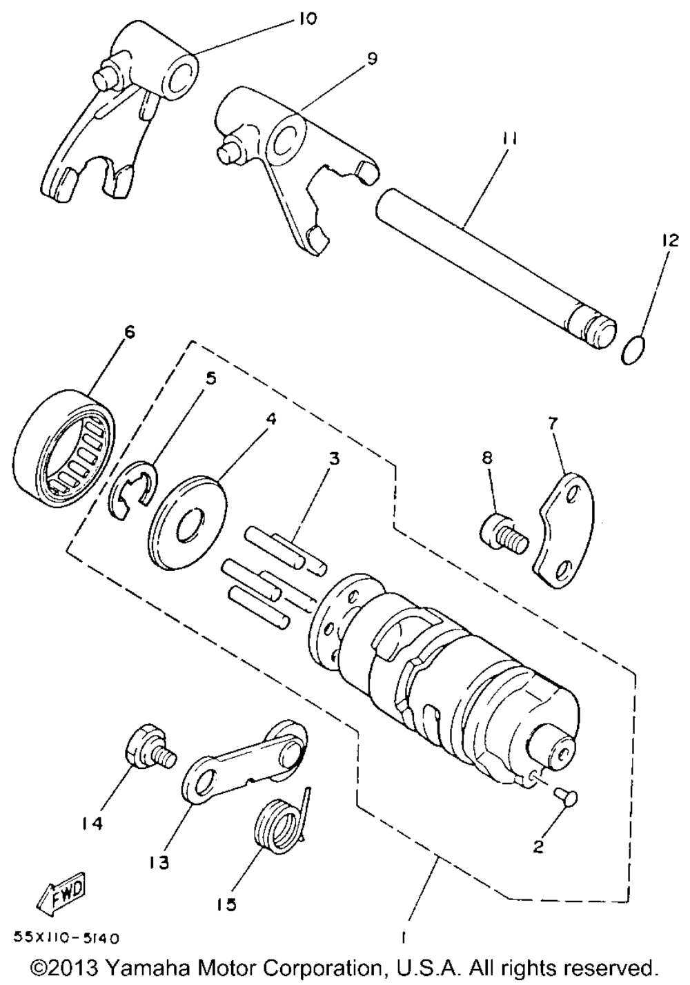 Shift cam - fork