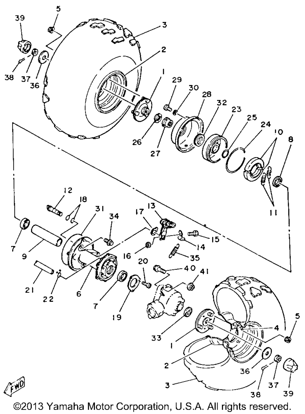 Rear wheel