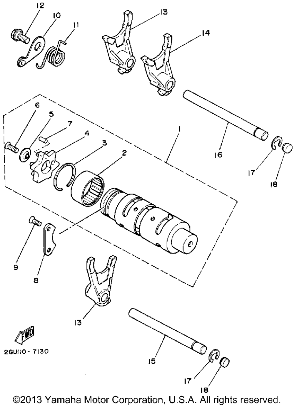 Shift cam - fork