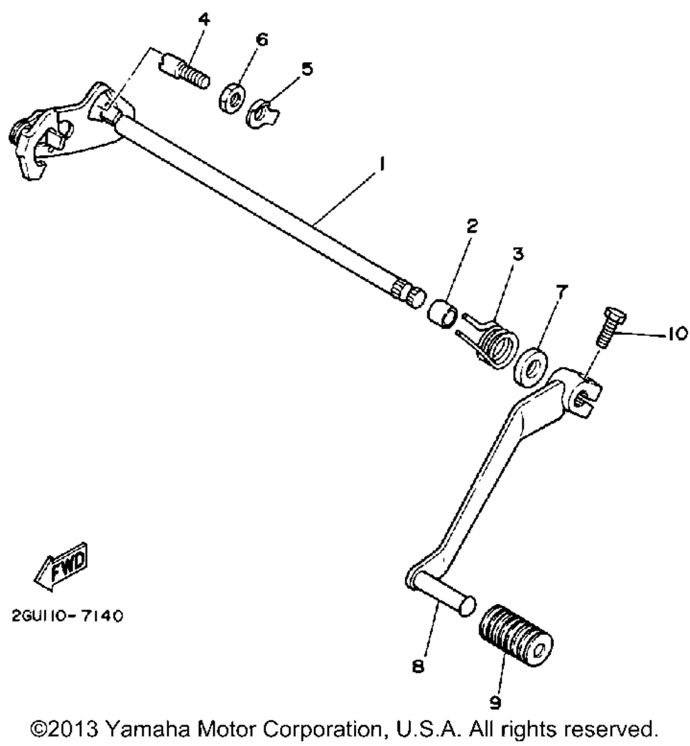 Shift shaft