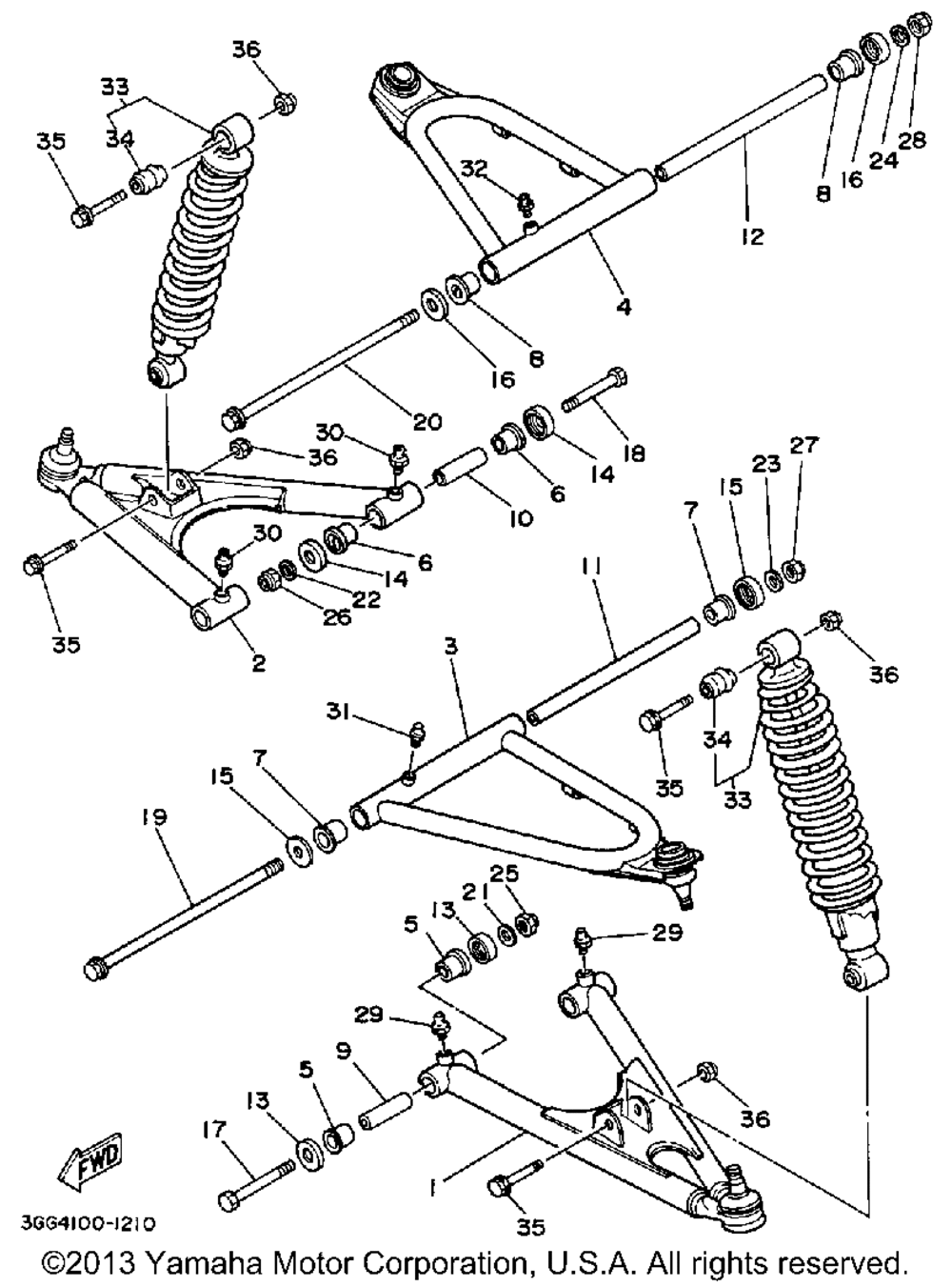 Front suspension-wheel