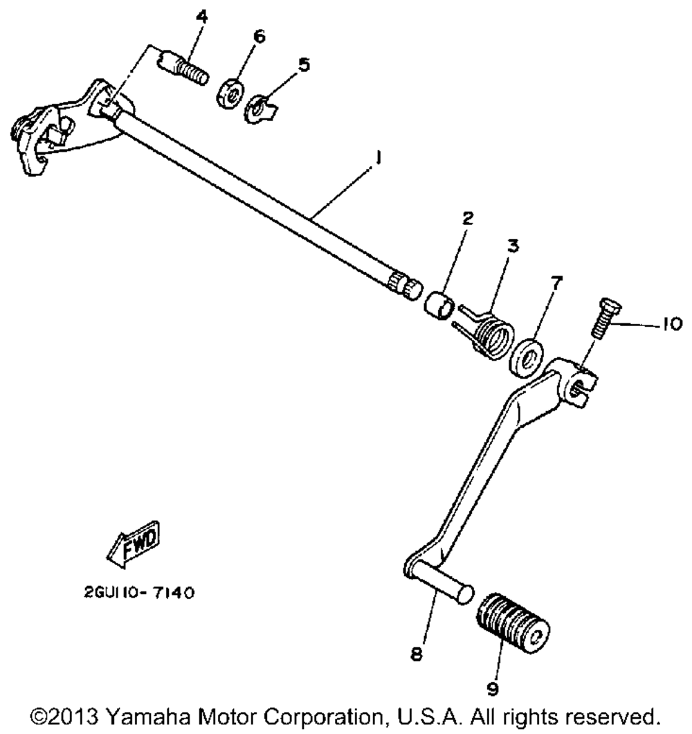 Shift shaft