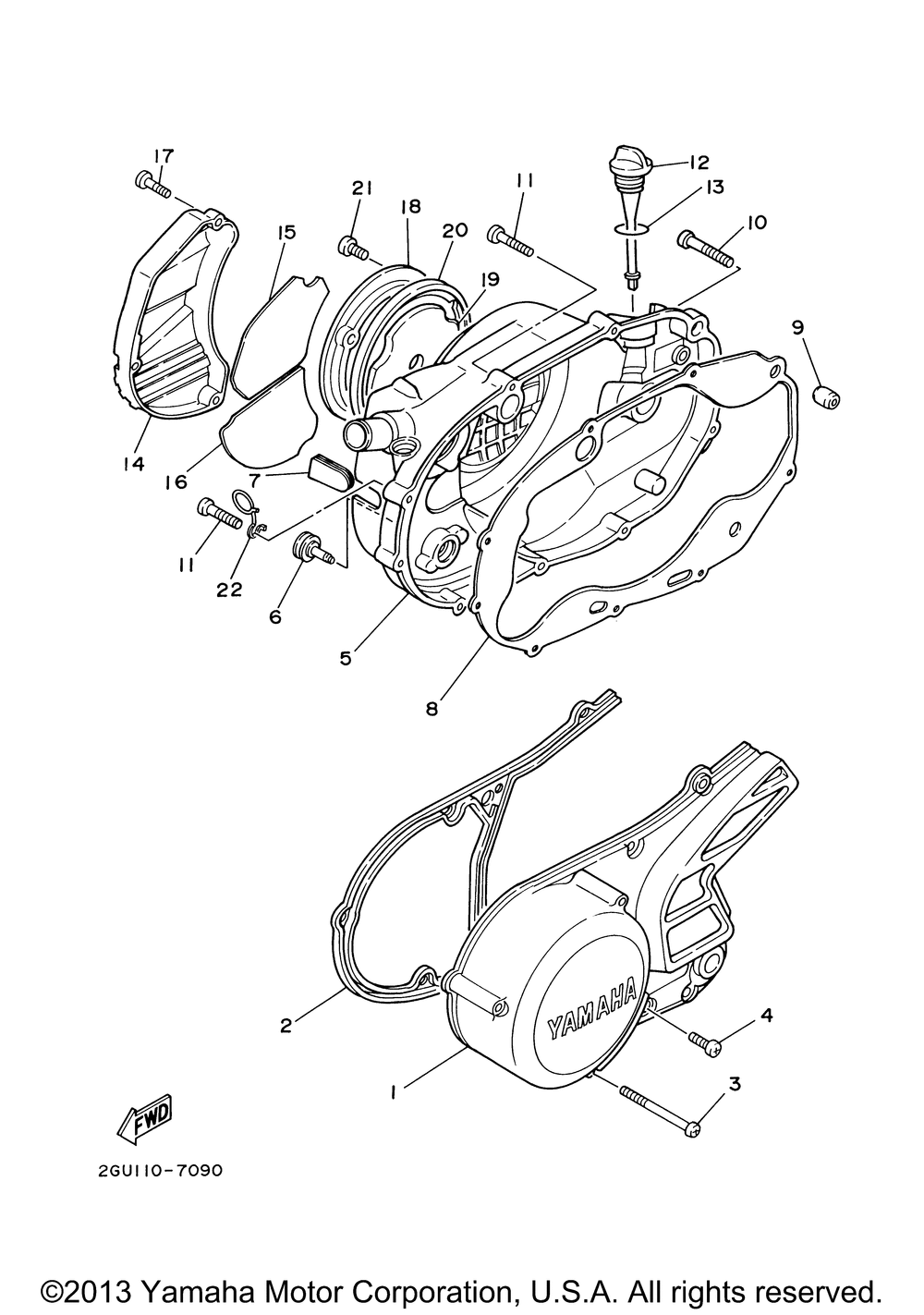 Crankcase cover 1