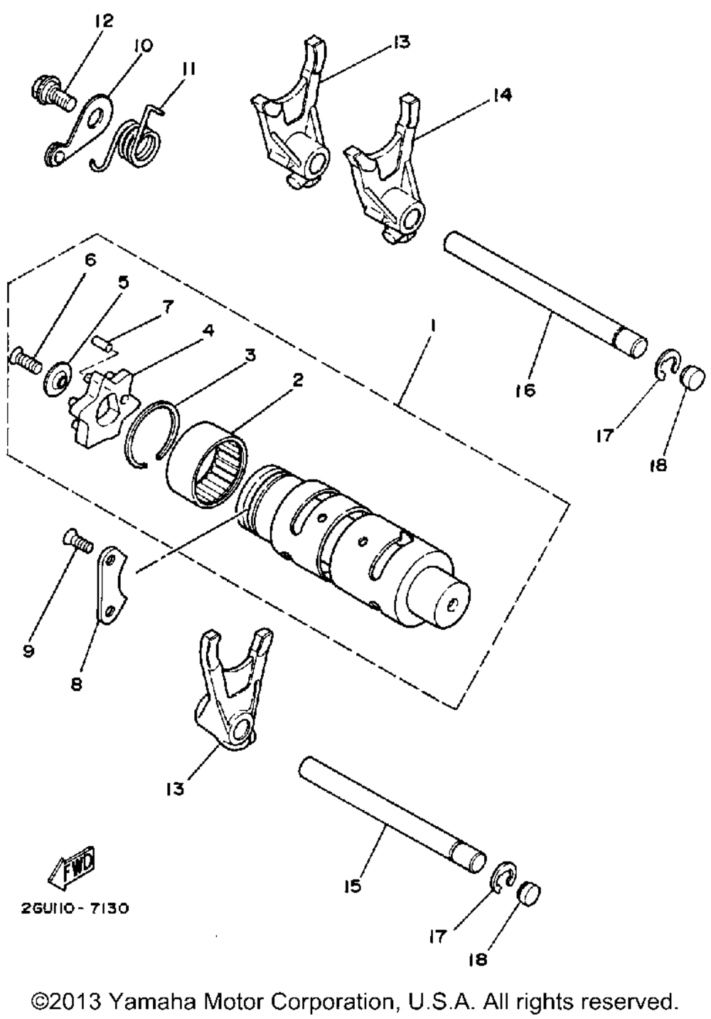 Shift cam - fork