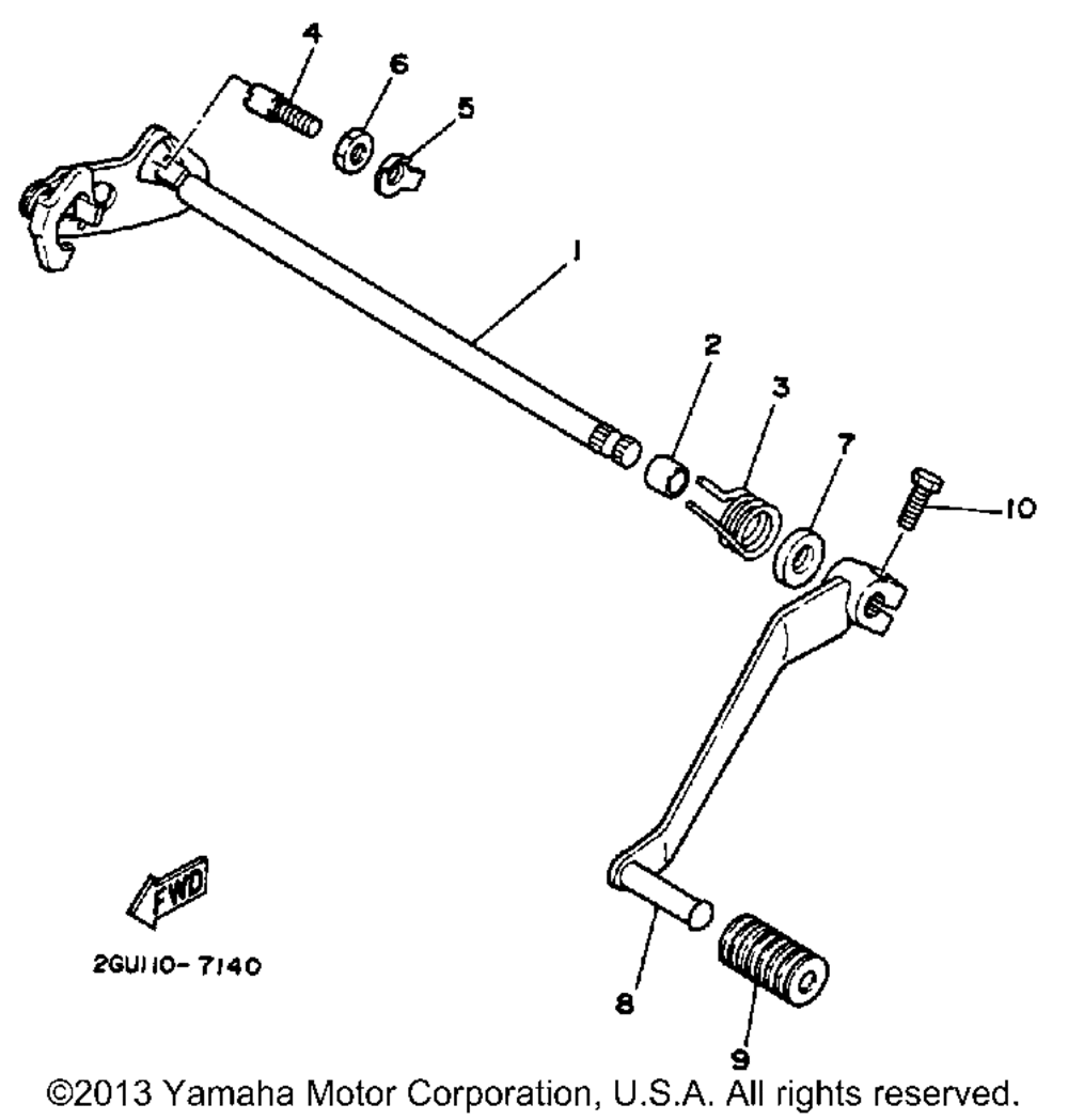 Shift shaft