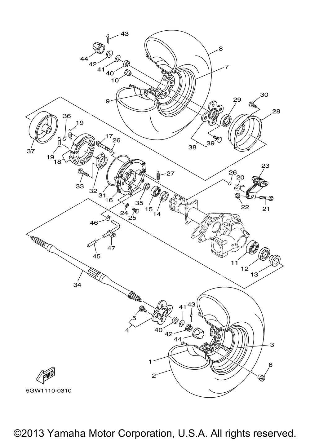 Rear wheel