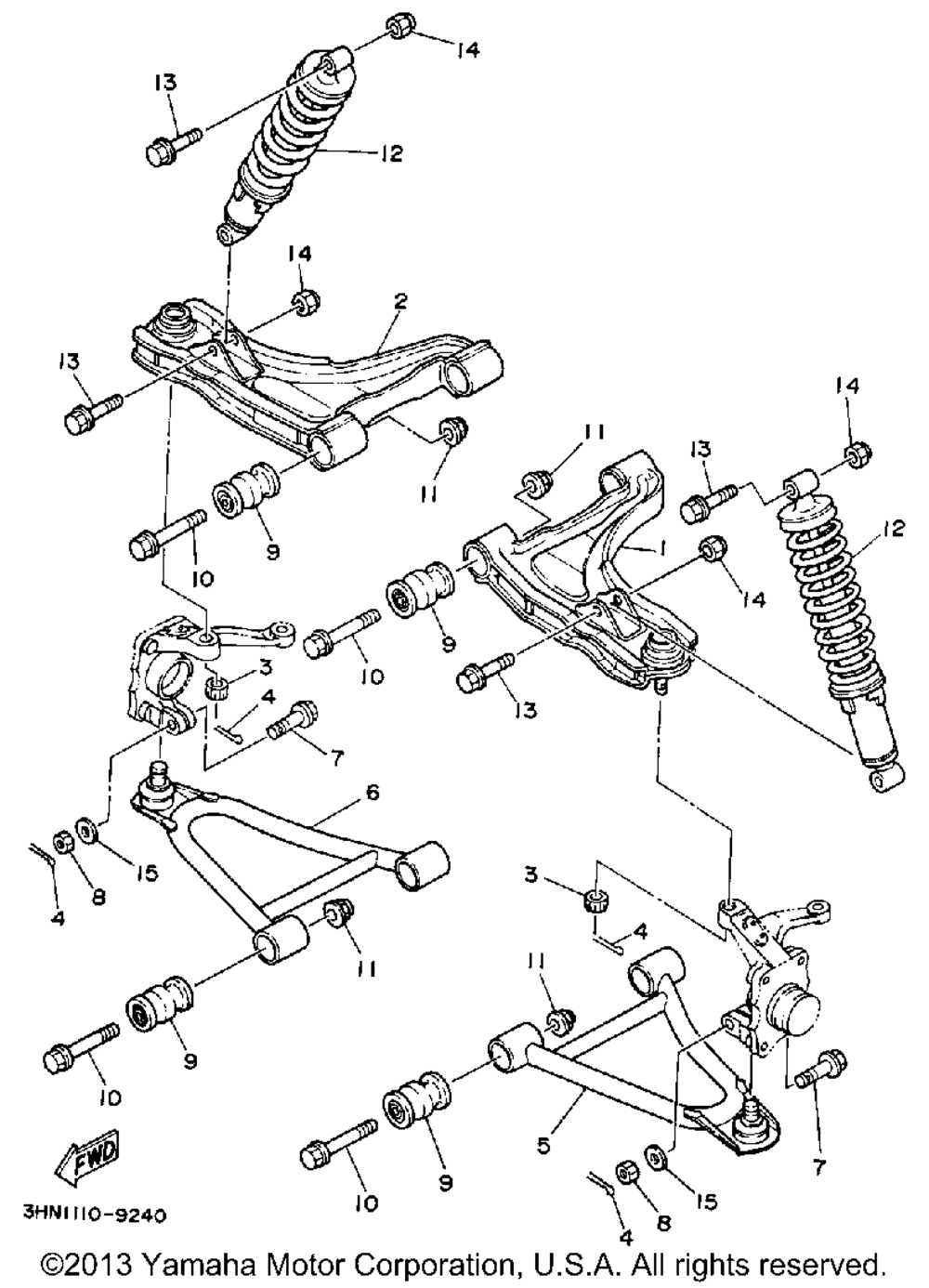 Front suspension-wheel