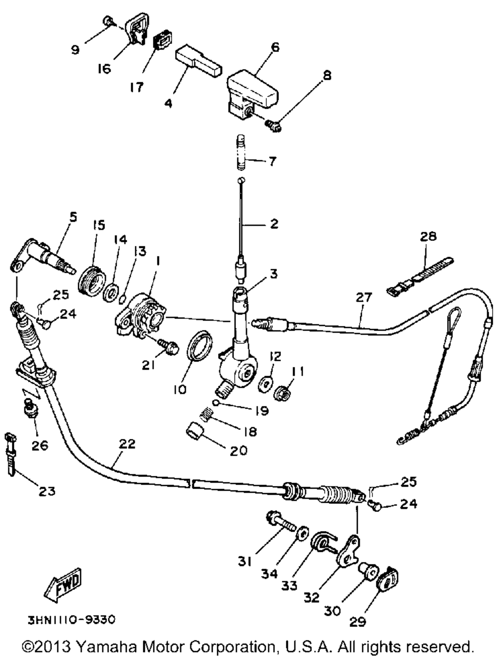 Reverse lever