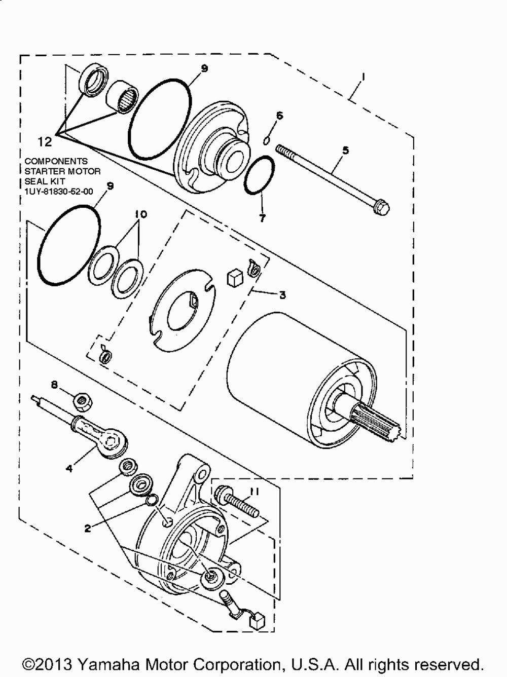 Starting motor