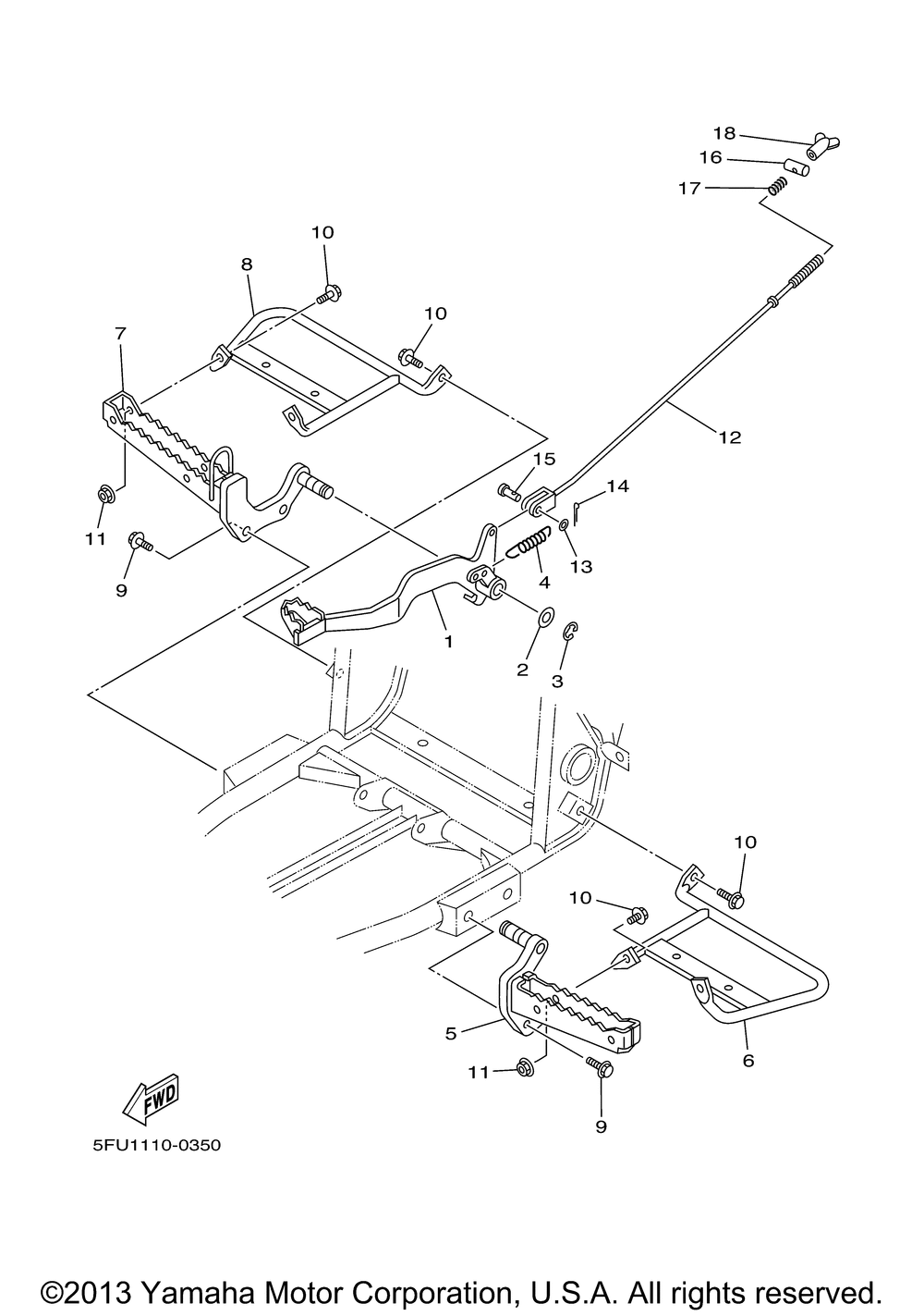 Stand footrest