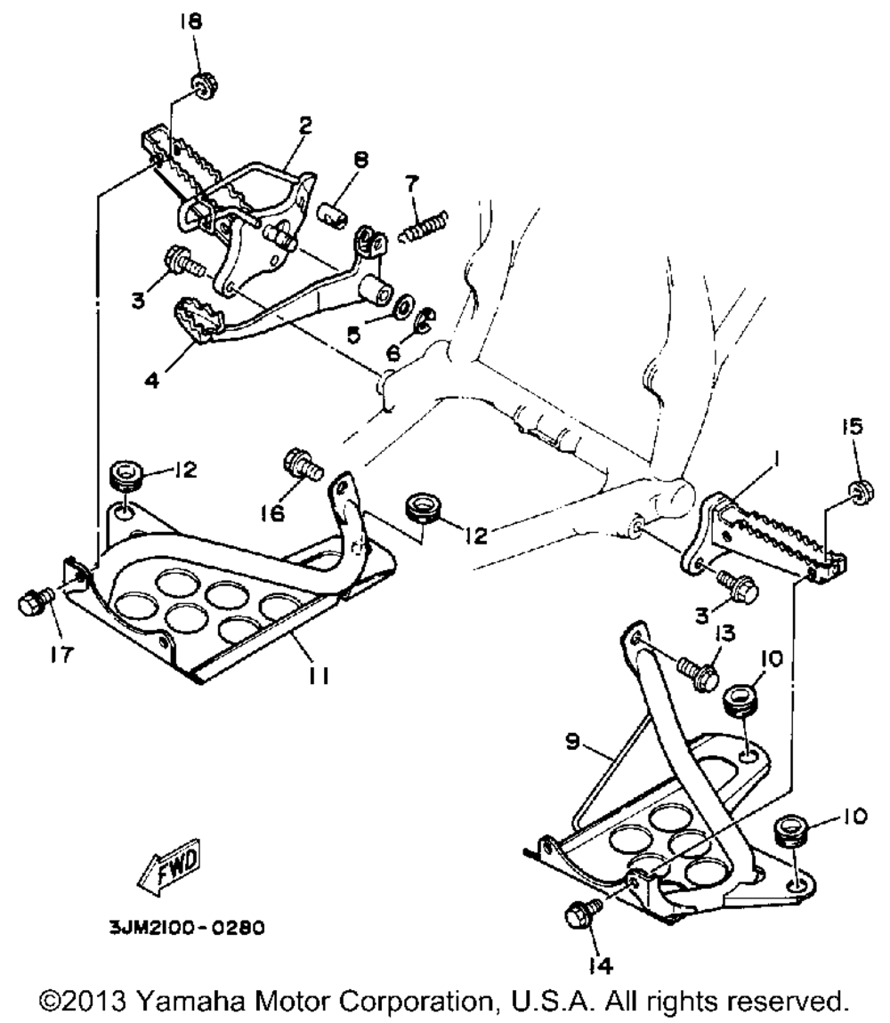 Stand footrest