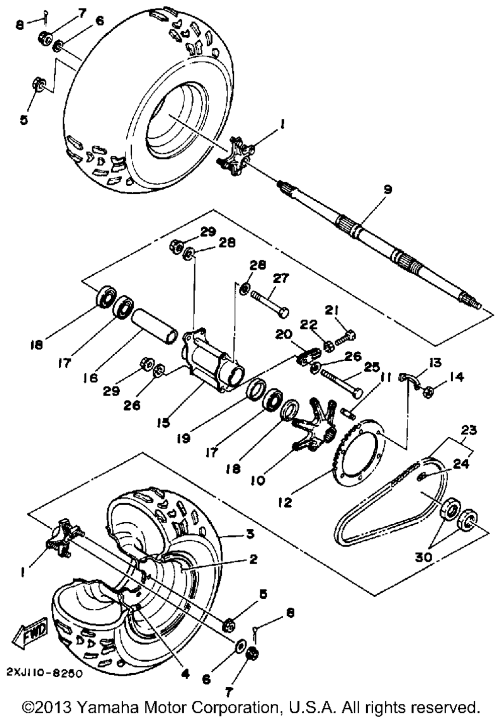 Rear wheel