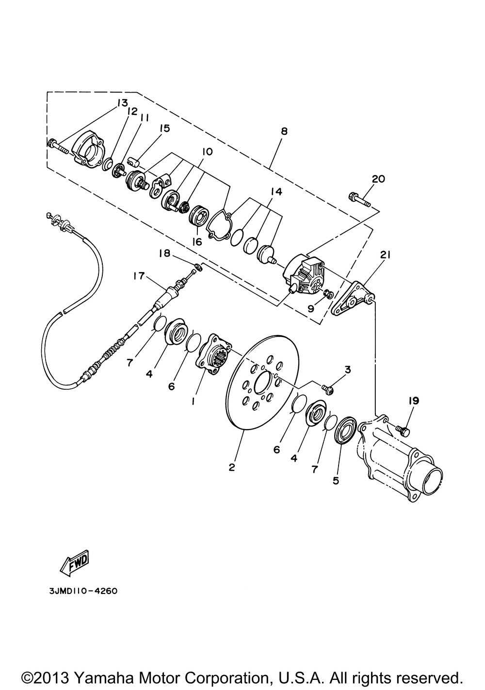 Rear brake