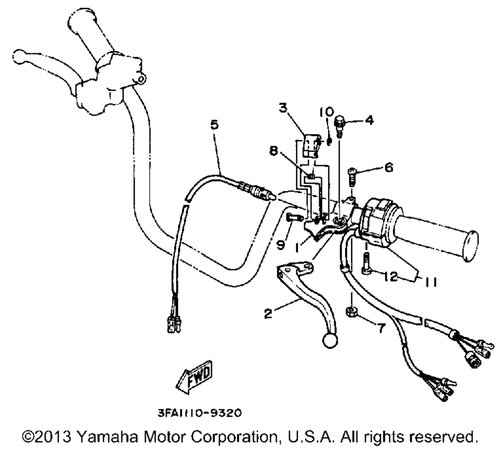 Handle switch - lever