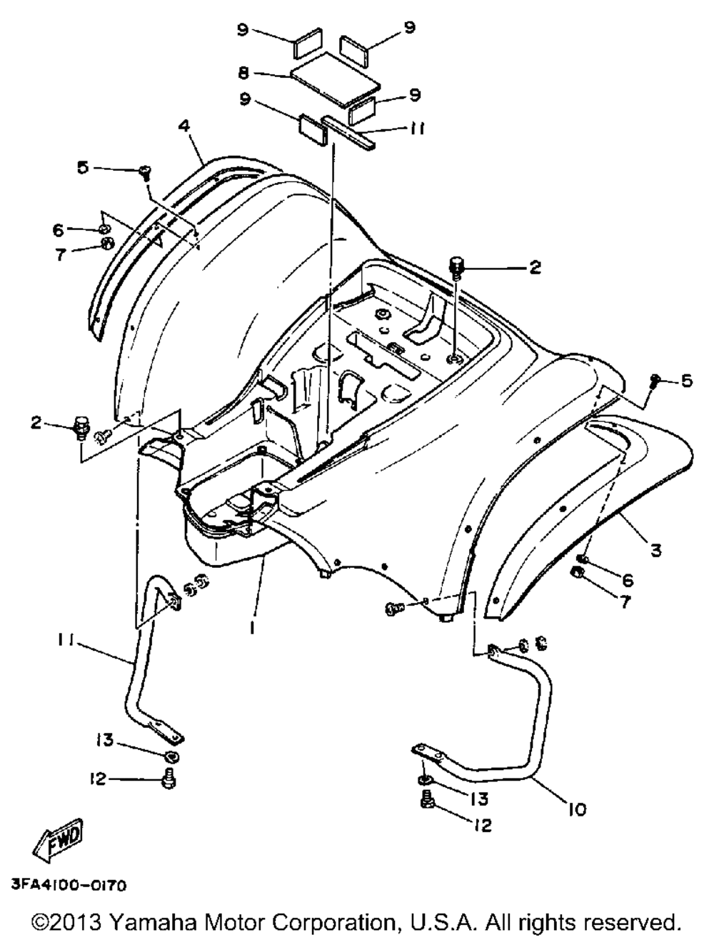 Rear fender