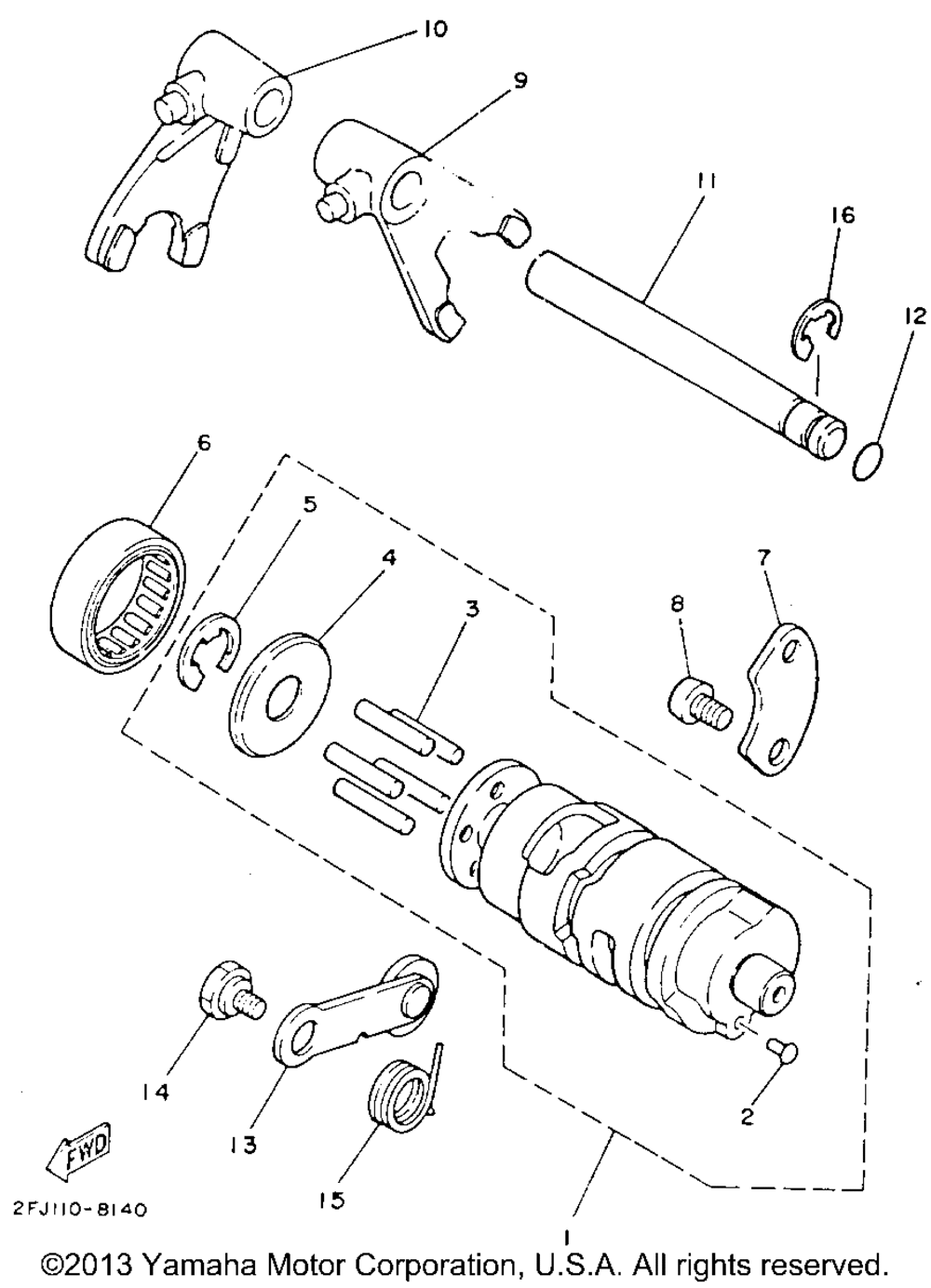 Shift cam - fork