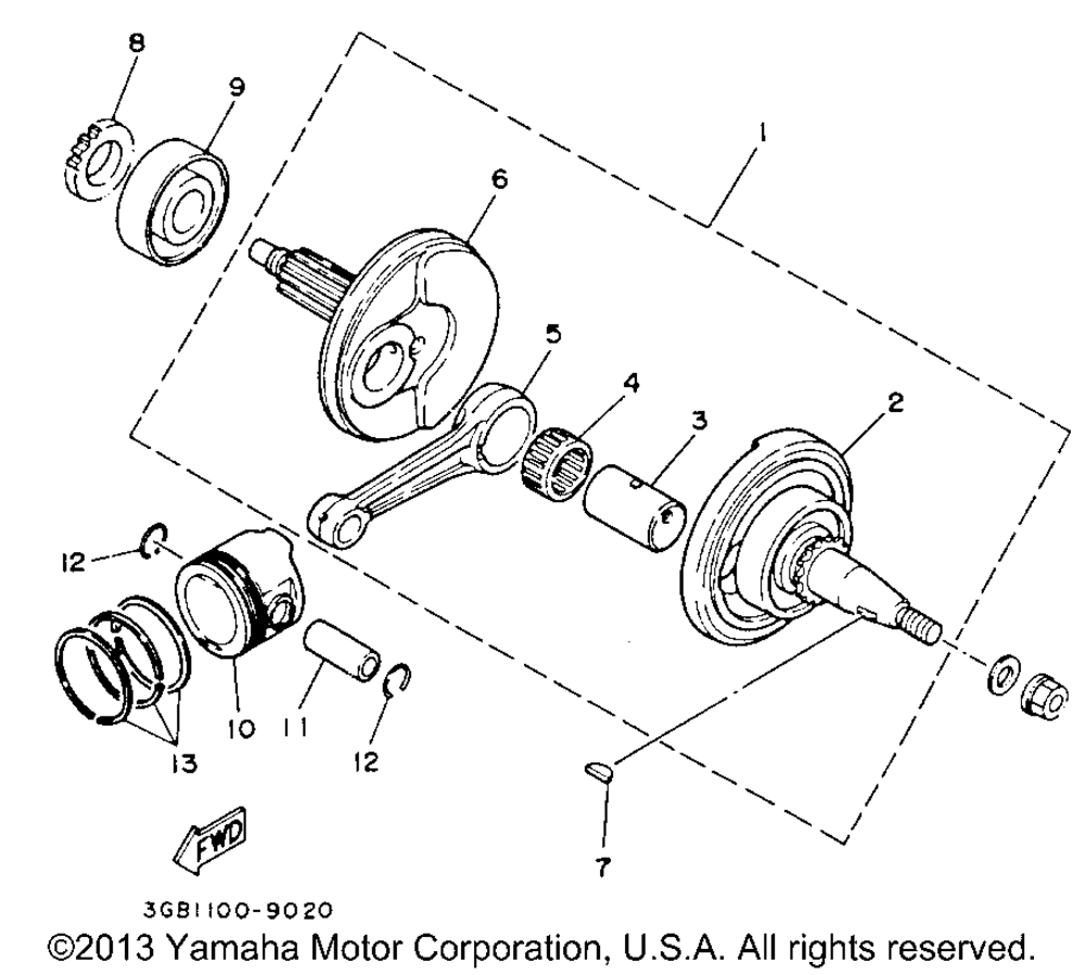 Crankshaft - piston