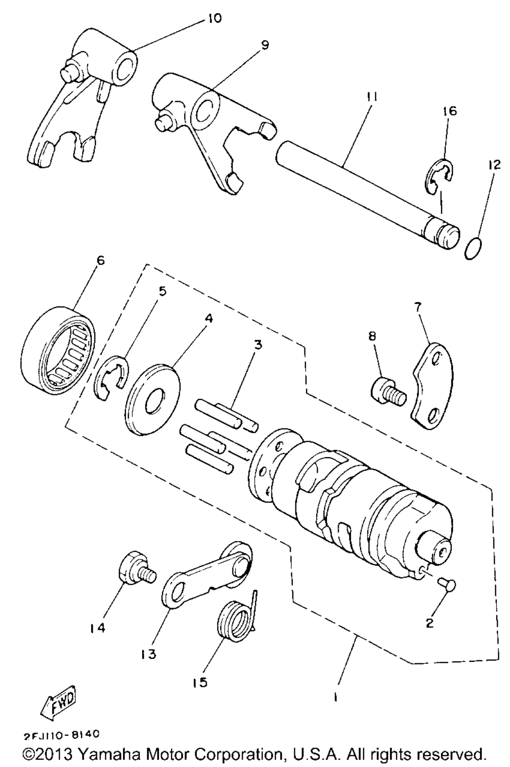 Shift cam - fork