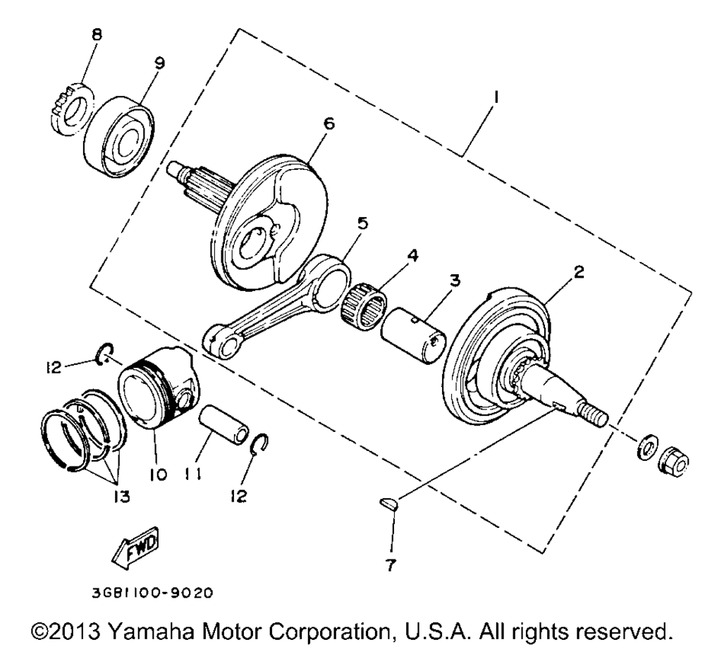 Crankshaft - piston