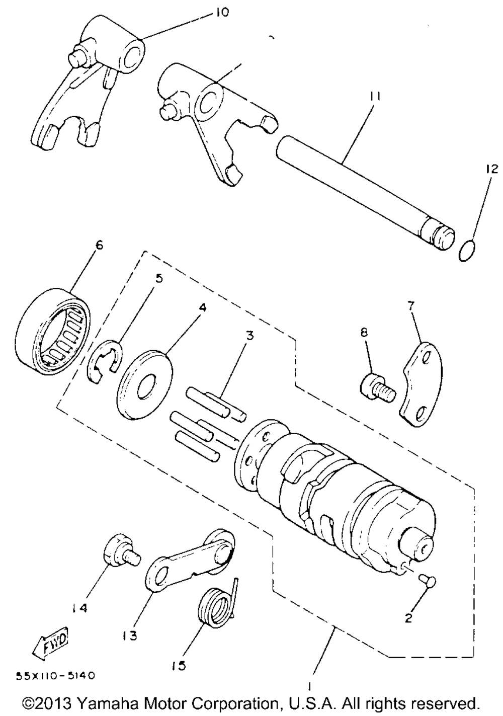 Shift cam - fork