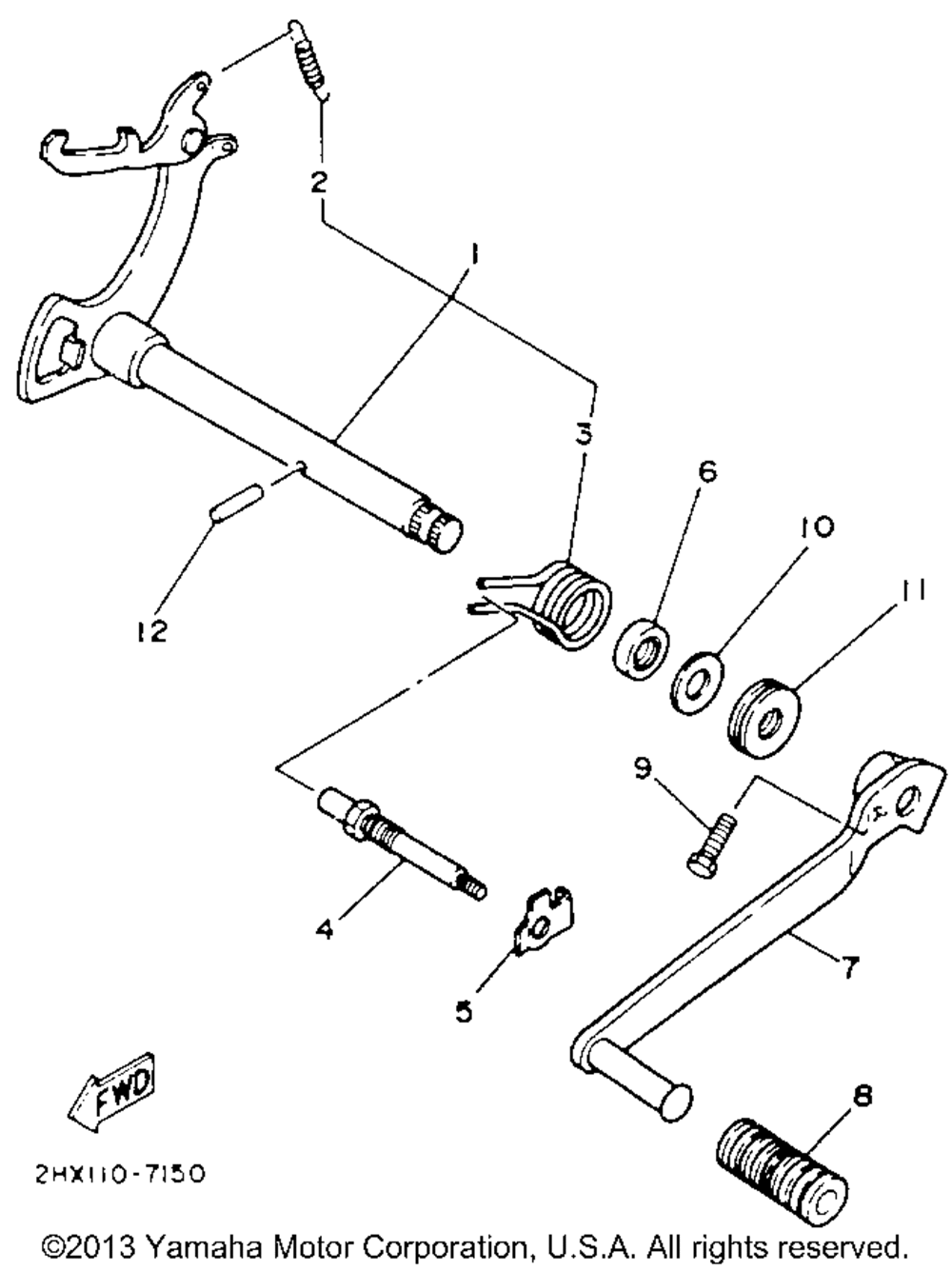 Shift shaft