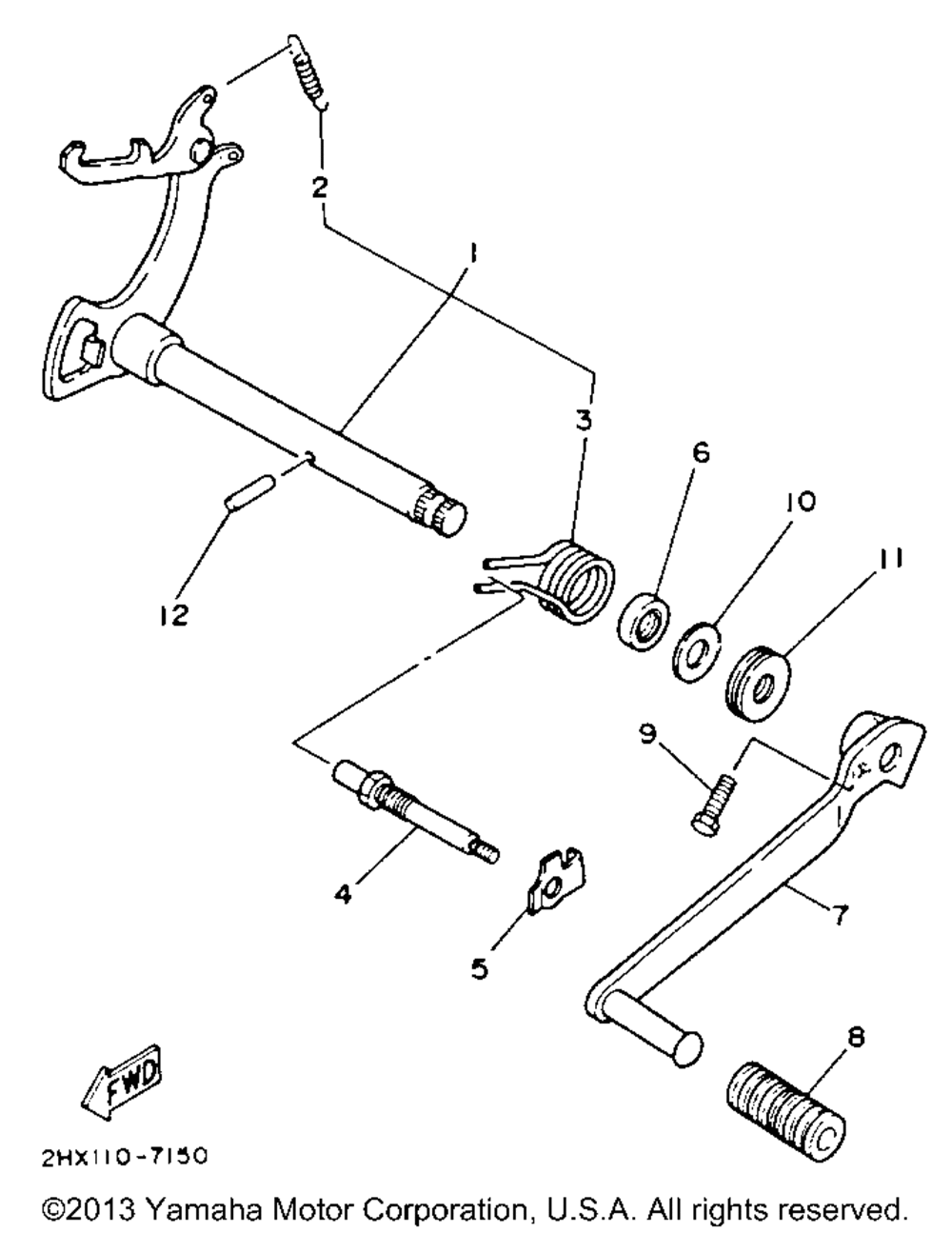 Shift shaft