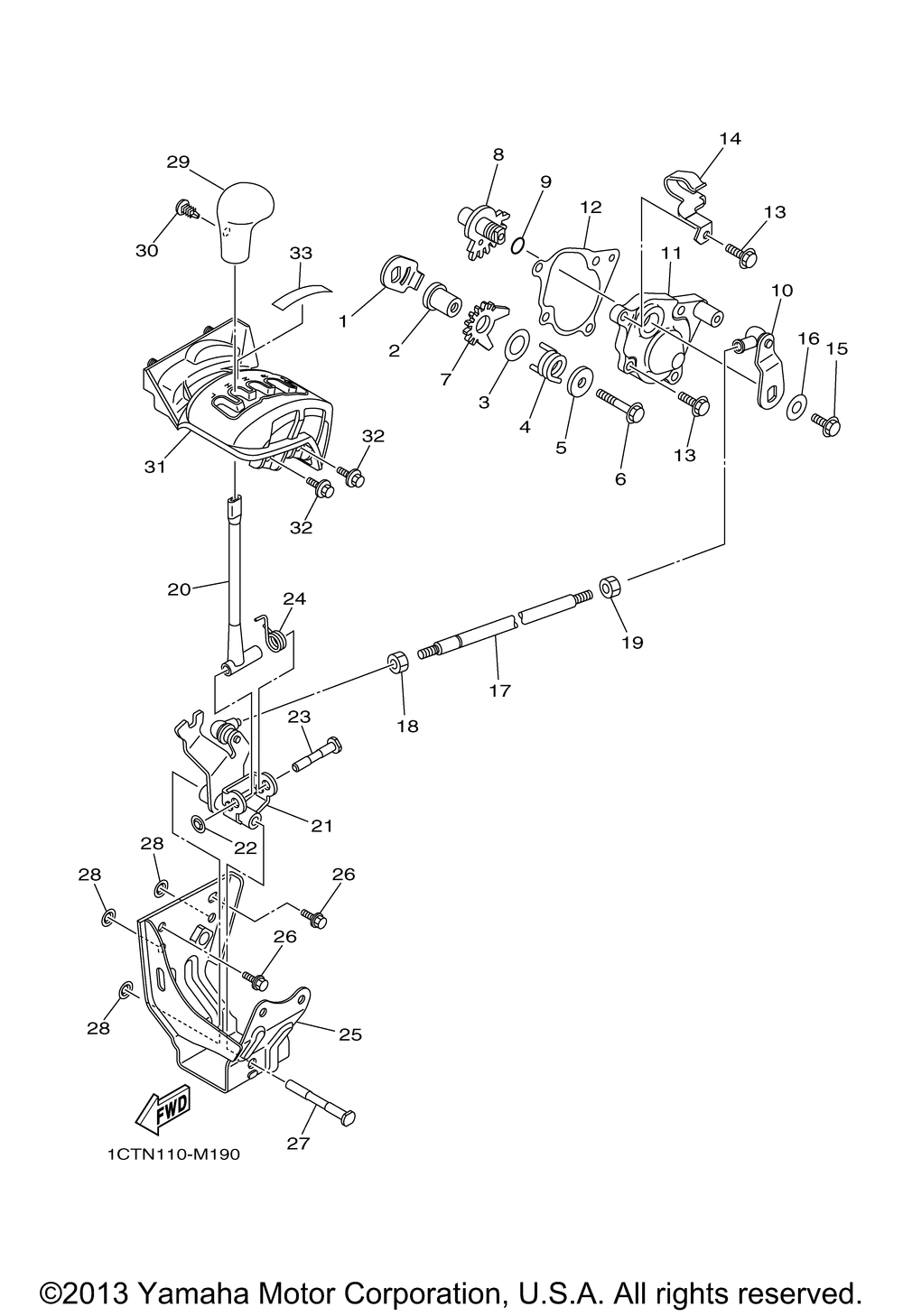 Shift shaft