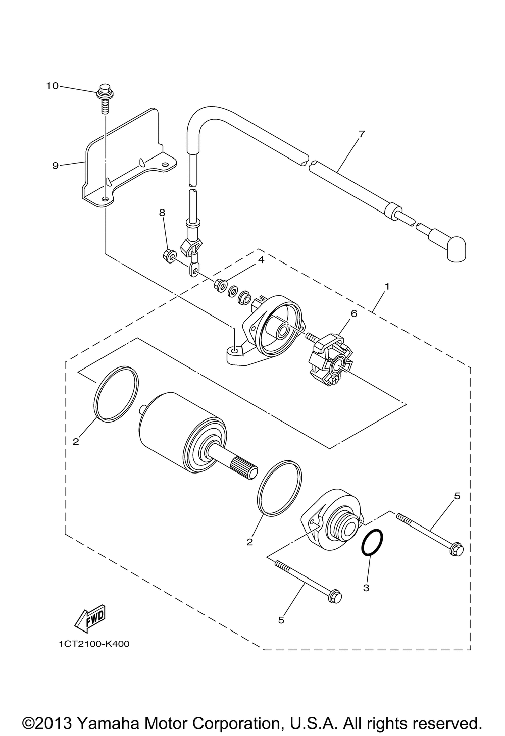 Starting motor