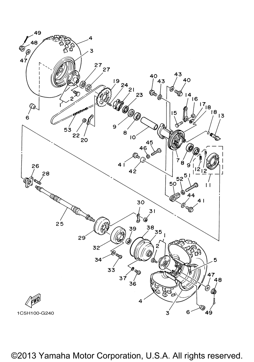 Rear wheel